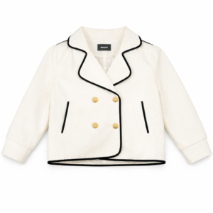 Western Short Dress with Black & Pearl Collar and Pearl Rhinestone Detail – Black, White & Red Colors